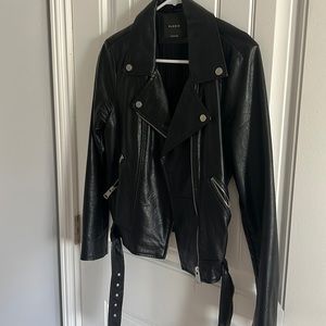 Faux leather jacket